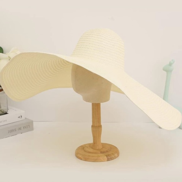 Summer Straw Wide Brim Extra Maxi Hat 👒 - Picture 2 of 13